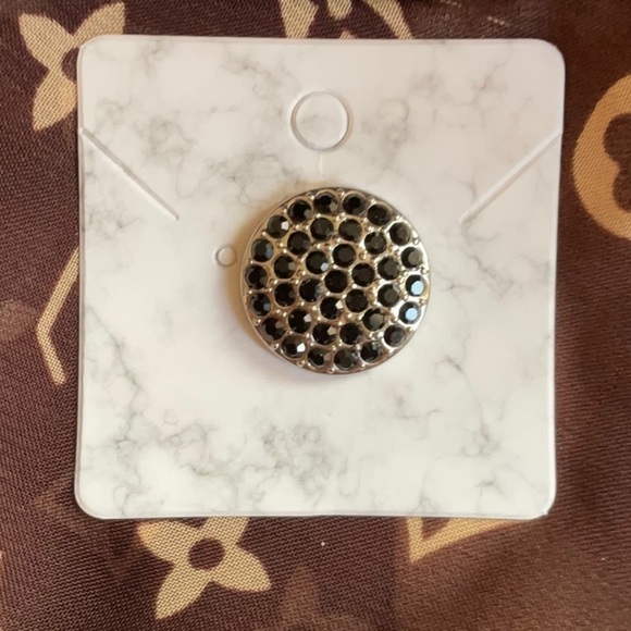 BLACK LEATHER NECKLACE WITH 2 DIFFERENT CHARMS - Picture 2 of 3